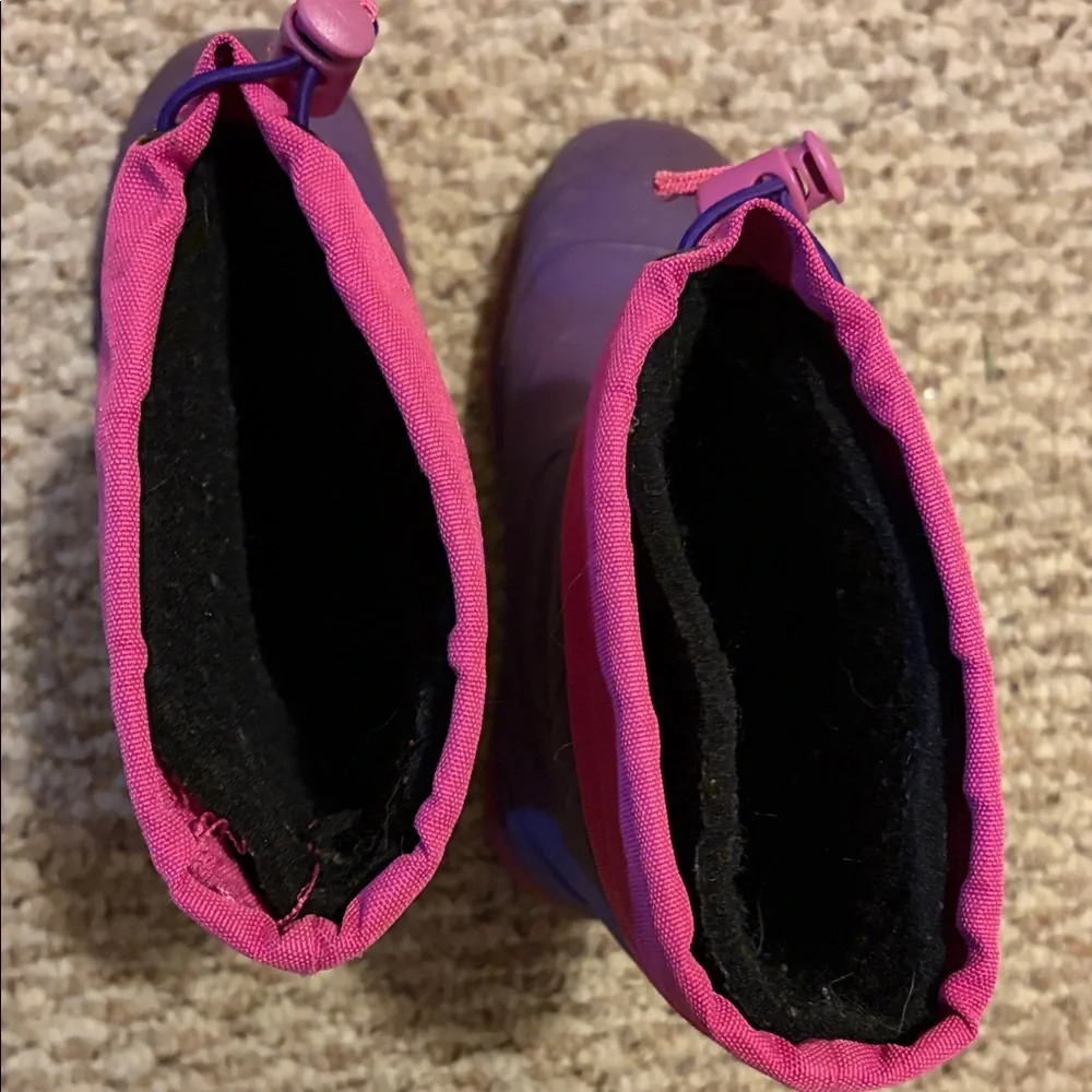 Kamik girls size 2 Purple and Pink Boots